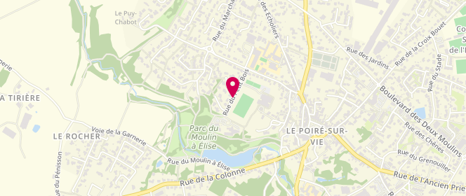 Plan de Piscine municipale, Rue du Petit Bois, 85170 Le Poiré-sur-Vie