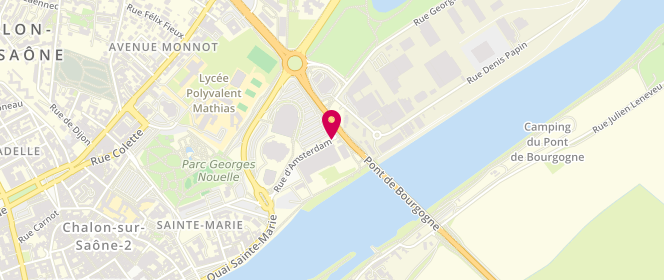 Plan de Centre Nautique, 40 Rue d'Amsterdam, 71100 Chalon-sur-Saône