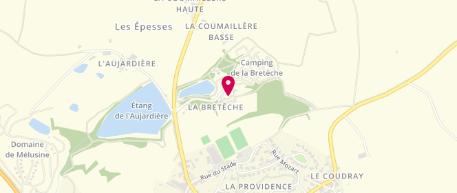 Plan de Piscine municipale, Base de Loisirs de la Bretèche, 85590 Les Epesses