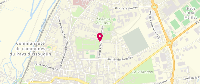 Plan de Piscine municipale des champs, Rue Champs d'Amour, 36100 Issoudun