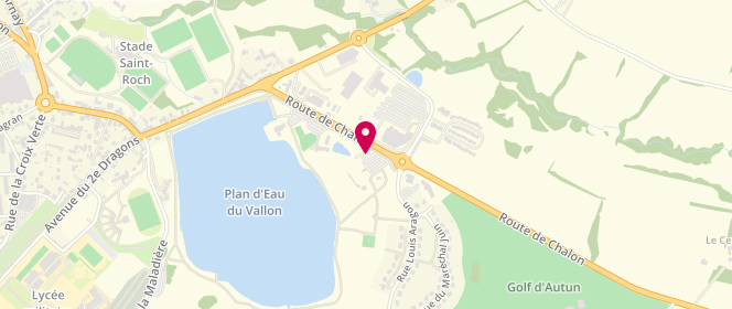 Plan de Centre nautique (piscine), Route de Chalon, 71400 Autun