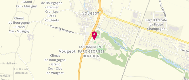 Plan de Piscine municipale, Route Nationale 74, 21640 Vougeot