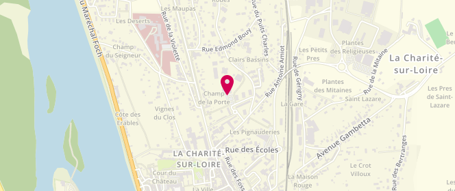 Plan de Piscine couverte, Rue des Clairs Bassins, 58400 La Charité-sur-Loire