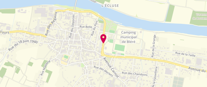 Plan de Piscine municipale, Avenue de l'Europe, 37150 Bléré