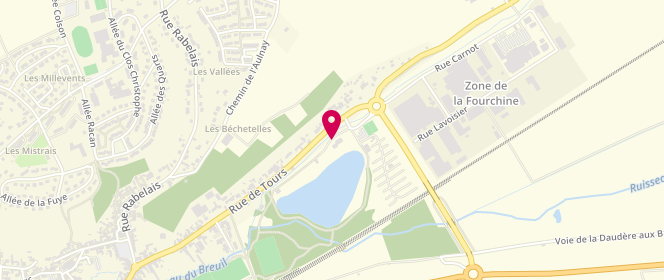 Plan de Piscine municipale, Route de Tour parc des Loisirs, 37130 Langeais