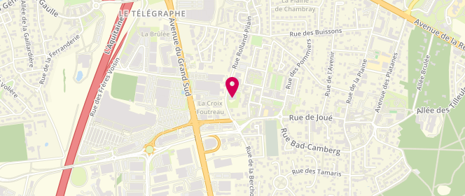 Plan de Piscine municipale, Rue Roland Pilain, 37170 Chambray-lès-Tours