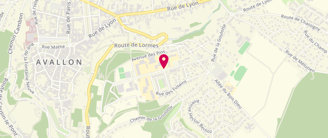 Plan de Piscine municipale, Avenue du parc des Chaumes, 89200 Avallon