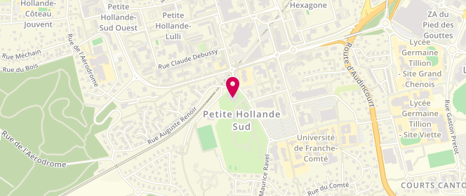 Plan de Piscine municipale, 18 Rue Ravel, 25200 Montbéliard