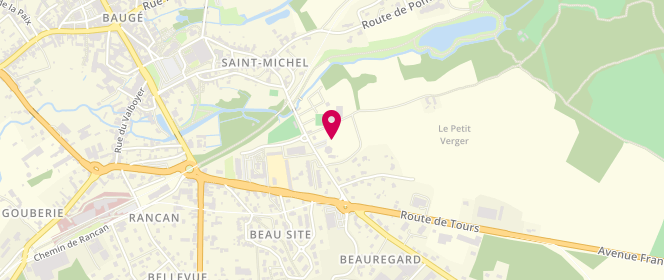 Plan de Piscine municipale, Rue du Pont des Fées, 49150 Baugé