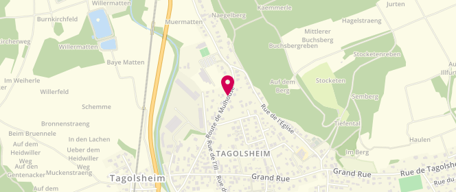Plan de Piscine intercommunale Les Rives de l'Ill, Route de Mulhouse, 68720 Tagolsheim