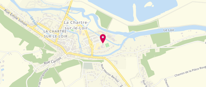 Plan de Piscine municipale, Rue Jacques Peletier, 72340 La Chartre-sur-le-Loir
