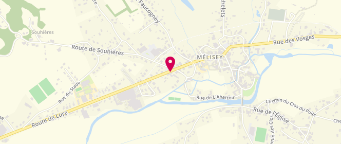 Plan de Piscine municipale, Zone de Loisirs de la Praille, 70270 Mélisey