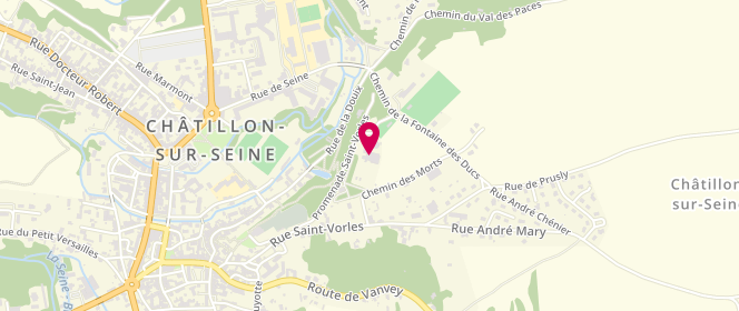 Plan de Piscine municipale, Esplanade Saint-Vorles, 21400 Châtillon-sur-Seine