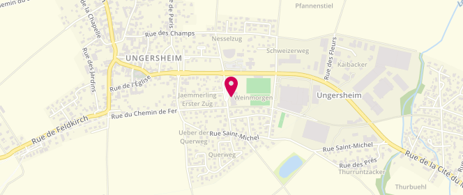 Plan de Piscine municipale, 10 Rue des Lilas, 68190 Ungersheim