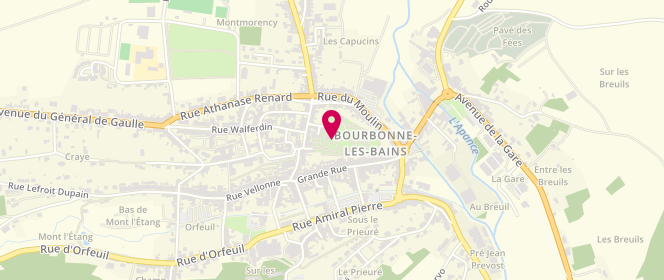 Plan de Piscine intercommunale, 5 Rue Constantin Weyer, 52400 Bourbonne-les-Bains