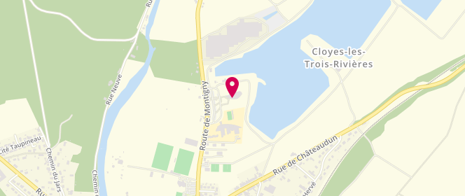 Plan de Centre nautique des trois rivières, 16 Route de Montigny, 28220 Cloyes-sur-le-Loir