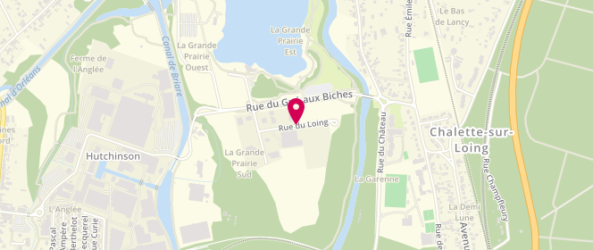 Plan de Centre aquatique Claude Blin, Rue du Loing, 45120 Châlette-sur-Loing