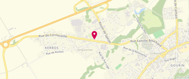 Plan de Piscine municipale, Route de Quimper Pont-Min, 56110 Gourin