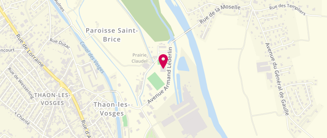 Plan de Piscine municipale, 11 Rue Armand Lederin, 88150 Thaon-les-Vosges
