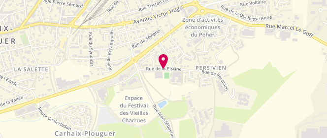 Plan de Piscine Intercommunale, Rue de la Piscine, 29270 Carhaix-Plouguer