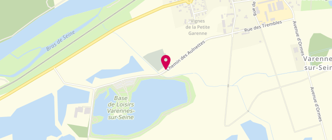 Plan de Base de loisirs, Chemin des Aulnettes, 77130 Varennes-sur-Seine