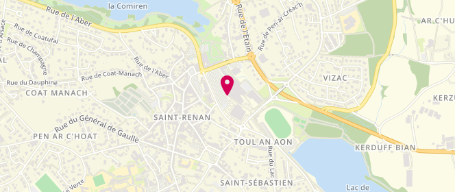 Plan de Piscine municipale du Spadium, Place Guyader, 29290 Saint-Renan
