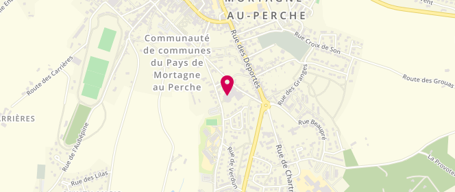 Plan de Piscine intercommunale, 9 Rue de la Poudrière, 61400 Mortagne-au-Perche