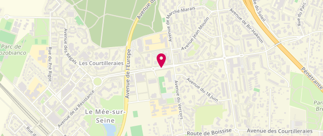 Plan de Piscine municipale, 791 Avenue Maurice Dauvergne, 77350 Le Mée-sur-Seine
