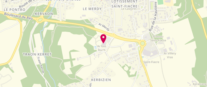 Plan de Piscine municipale, Carrefour de la Vieille Roche, 29600 Plourin-lès-Morlaix