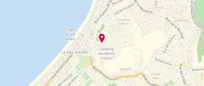 Plan de Piscine municipale des Monts Colleux, Rue Jean Lebrun, 22370 Pléneuf-Val-André