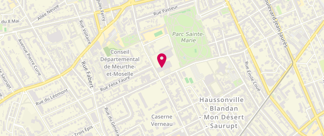 Plan de Piscine Ronde Thermal, Rue du Sergent Blandan, 54000 Nancy