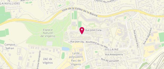 Plan de Piscine du complexe sportif de Villaine, Rue Georges Mandel, 91300 Massy
