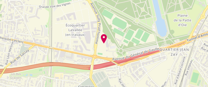 Plan de Piscine de la Grenouillère - Parc de Sceaux, 148 Bis Avenue du Général de Gaulle, 92160 Antony