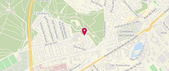Plan de Piscine municipale du Jardin Parisien, 37 Rue du Docteur Roux, 92140 Clamart