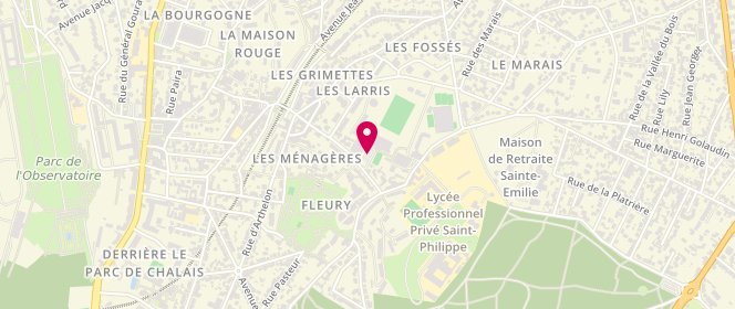Plan de Piscine municipale Guy Bey, 23 Rue Charles Infroit, 92190 Meudon