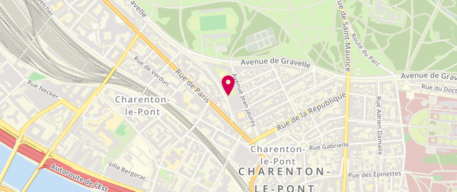 Plan de Piscine municipale, 4 Bis Avenue Anatole France, 94220 Charenton-le-Pont