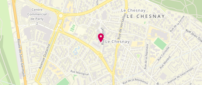 Plan de Piscine municipale, 7 Rue Pottier, 78150 Le Chesnay