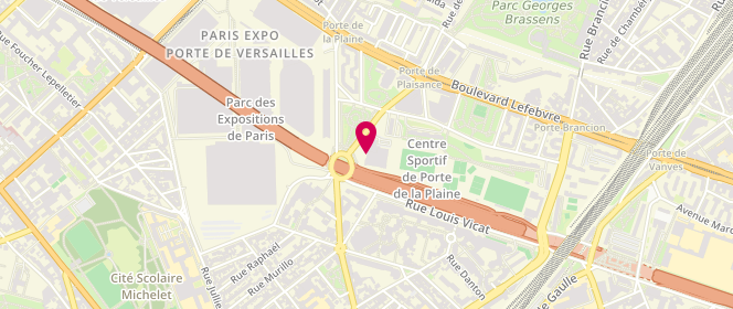 Plan de Piscine de la Plaine, 13 Rue du Général Guillaumat, 75015 Paris