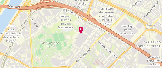 Plan de Piscine Aquaboulevard, 4 Rue Louis Armand, 75015 Paris