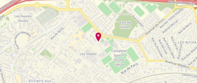 Plan de Piscine l'Hippocampe, 3 Rue Entroncamento, 94350 Villiers-sur-Marne