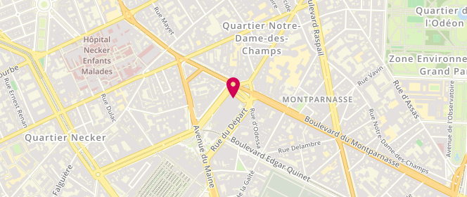 Plan de Piscine Armand Massard - Tour Montparnasse, 66 Boulevard du Montparnasse, 75015 Paris