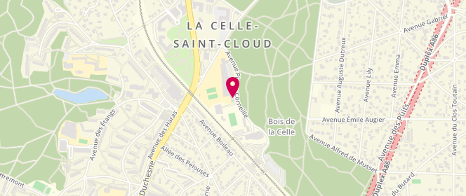 Plan de Piscine municipale Corneille, 20 A Avenue Pierre Corneille, 78170 La Celle-Saint-Cloud