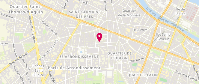 Plan de Piscine municipale Saint-Germain, 12 Rue Lobineau, 75006 Paris