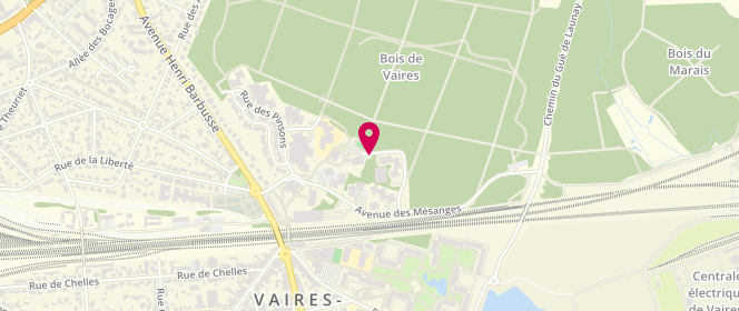 Plan de Piscine municipale, 36 Rue des Loriots, 77360 Vaires-sur-Marne