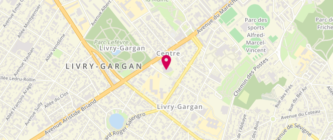 Plan de Piscine Roger-Lebas, 49 Avenue du Consul Général Nordling, 93190 Livry-Gargan