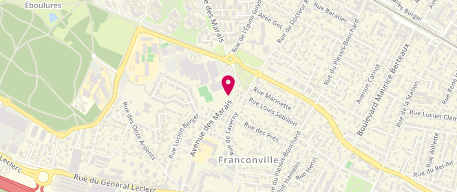 Plan de Piscine municipale, 25 Avenue des Marais, 95130 Franconville