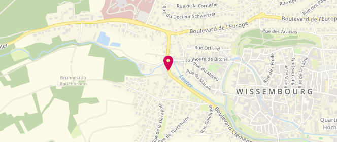 Plan de Piscine municipale, 27 Boulevard Clemenceau, 67160 Wissembourg
