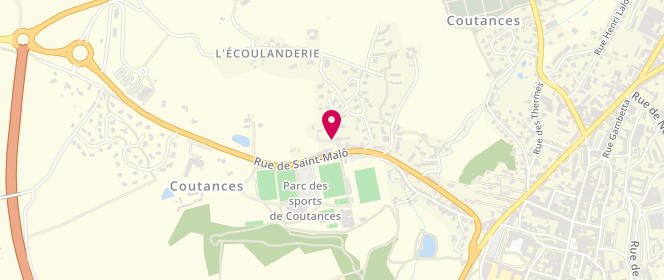 Plan de Piscine municipale, Route de Saint-Malo, 50200 Coutances