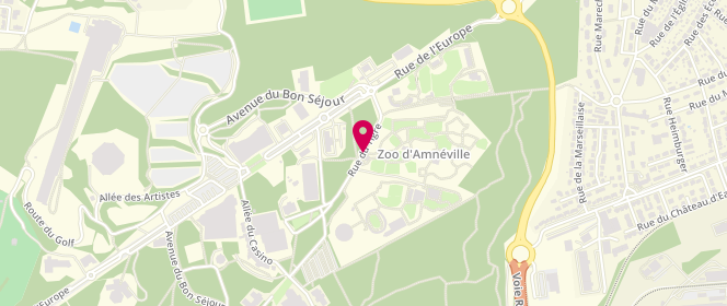 Plan de Piscine municipale Olympique, Rue du Tigre, 57360 Amnéville