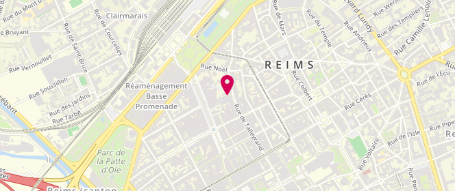 Plan de Piscine Talleyrand, 41 Rue Talleyrand, 51100 Reims